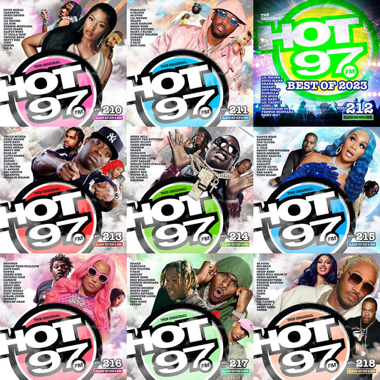 9 Hot 97 Blazin' Hip Hop & R&B mixtapes Volumes 210-218 on USB Flash Thumb Drive