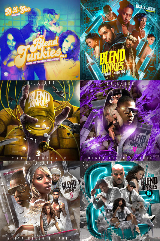 DJ L-Gee Blend Junkies Volumes 1-6 mixtapes on USB flash thumb drive